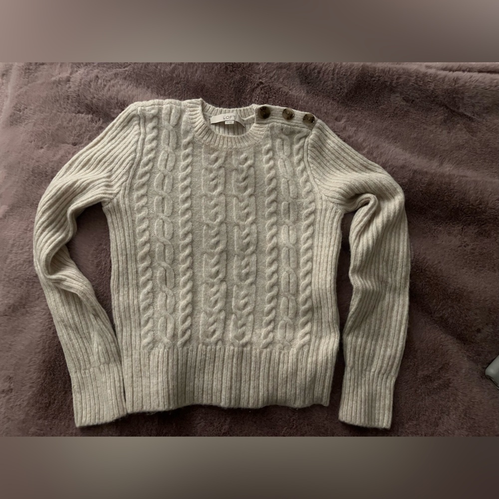 Loft cable knit sweater